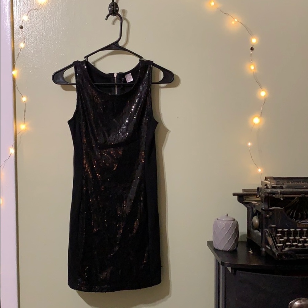 Black sequins New Years dress!